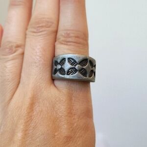 Vintage Native American Style Flower Ring
